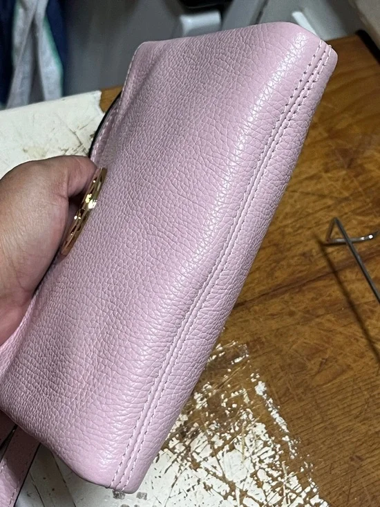 Michael Kors Fulton Black Pebbled Leather Crossbody Bag Snap & Zipper Gold Logo - Picture 7 of 13